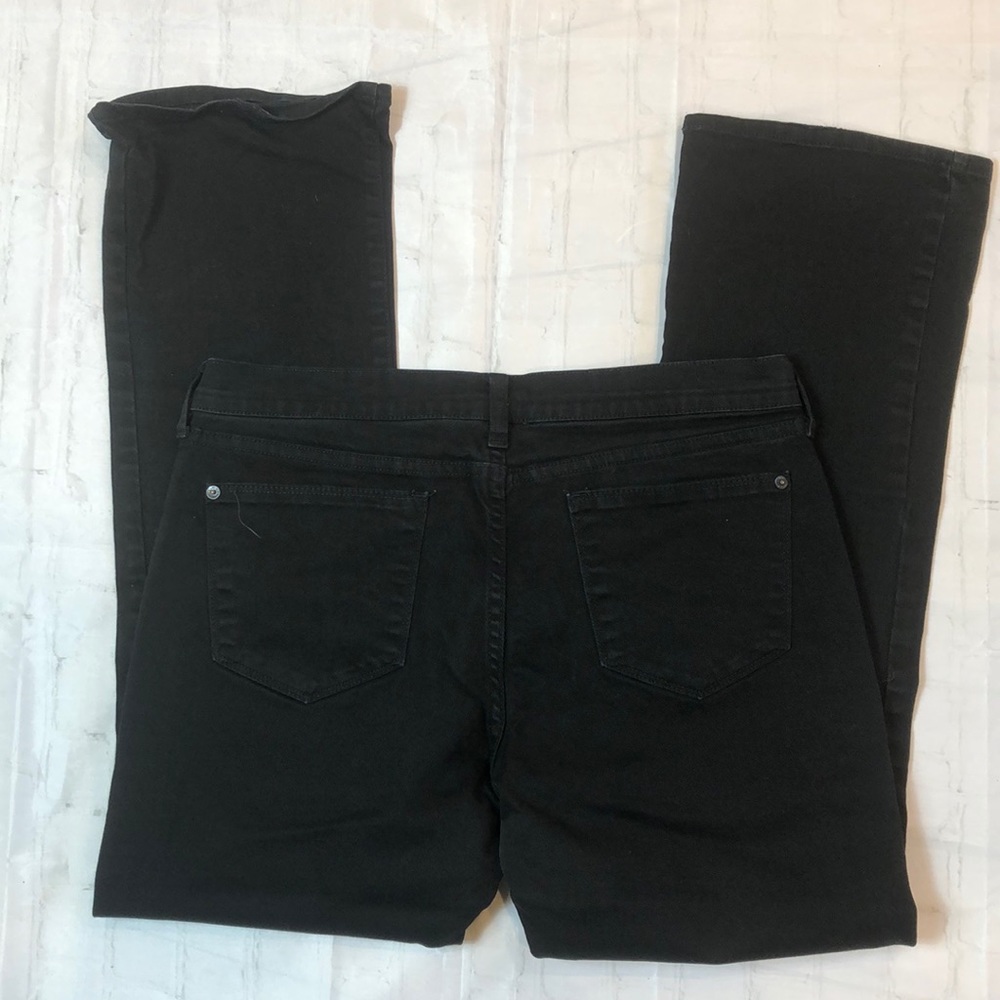 Old Navy The Flirt Black Straight Leg Jean Size 12 - Picture 2 of 5